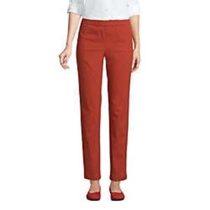 Land's End mid rise pull on chino ankle pants